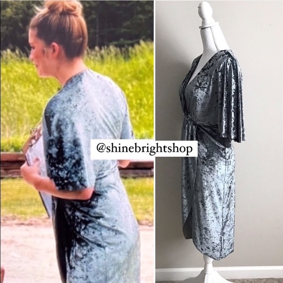 Velvet Crossover Dress ASO Alexis Rose in Schitt’s Creek - Picture 2 of 16